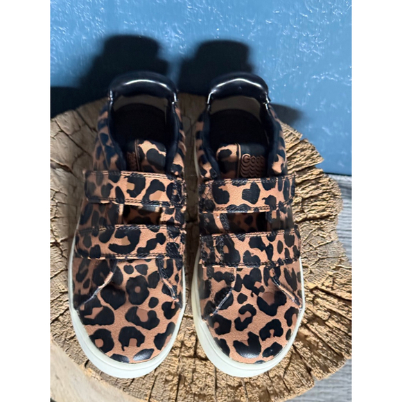 GOATS 305W Leopard Animal Print Velcro Platform Sneakers Women - Picture 5 of 7